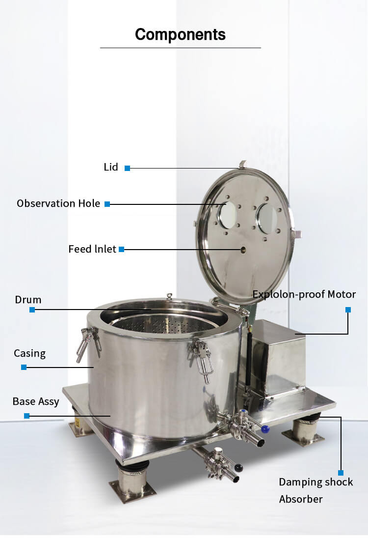 Bottom Discharge Centrifuge Structure
